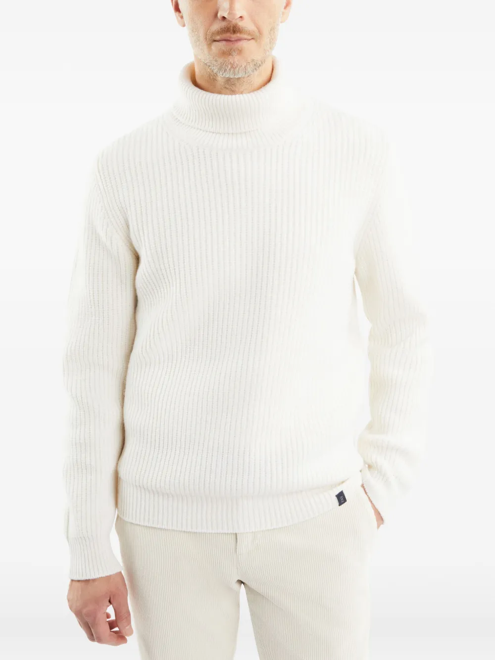 Fay Pullover Aus Schurwolle In Weiss