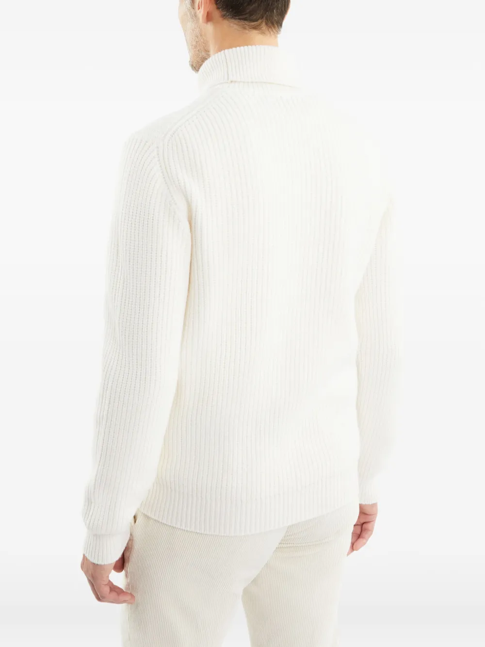 Fay Pullover Aus Schurwolle In Weiss