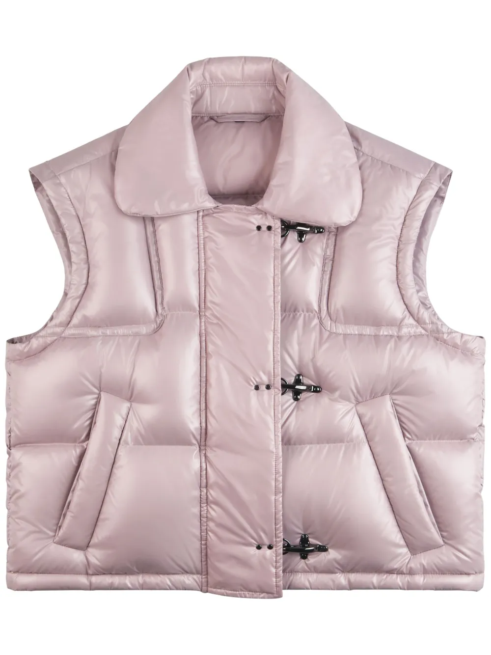 Fay Cropped bodywarmer Roze