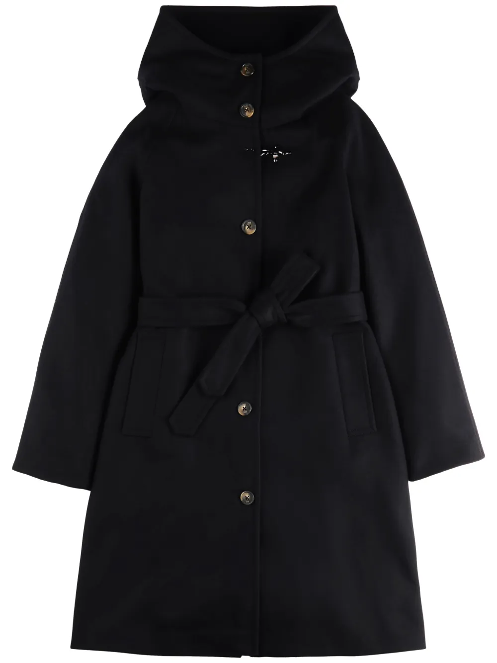 Fay Trenchcoat met ceintuur Zwart