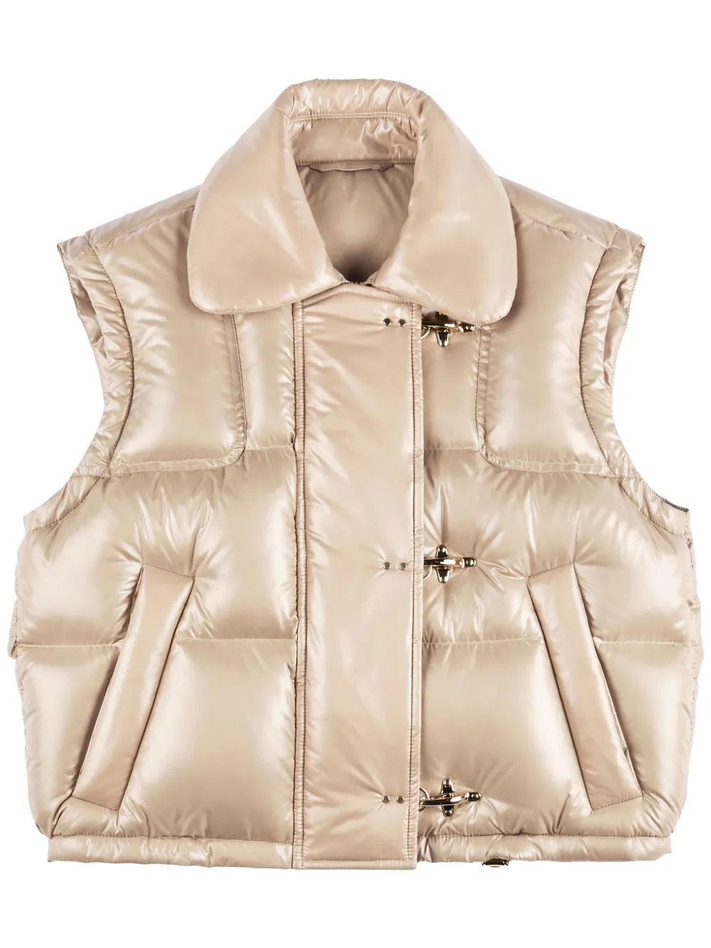 Fay Cropped bodywarmer Beige