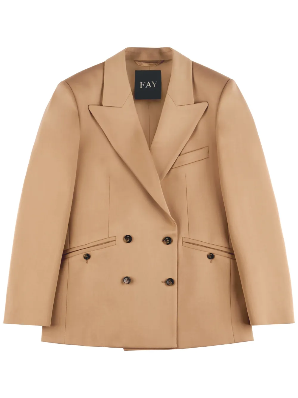 Fay Blazer met dubbele rij knopen Beige