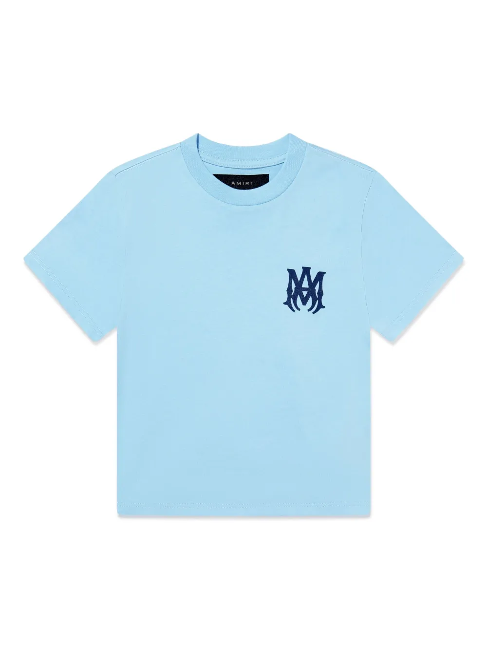 AMIRI KIDS T-shirt met geborduurd logo Blauw