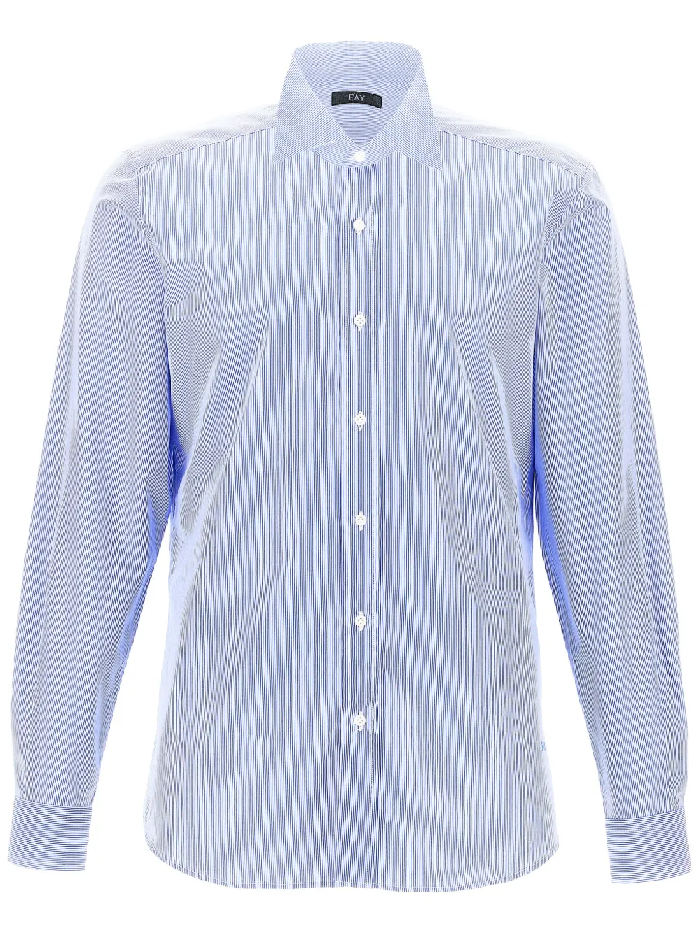 Fay Gestreept overhemd Blauw