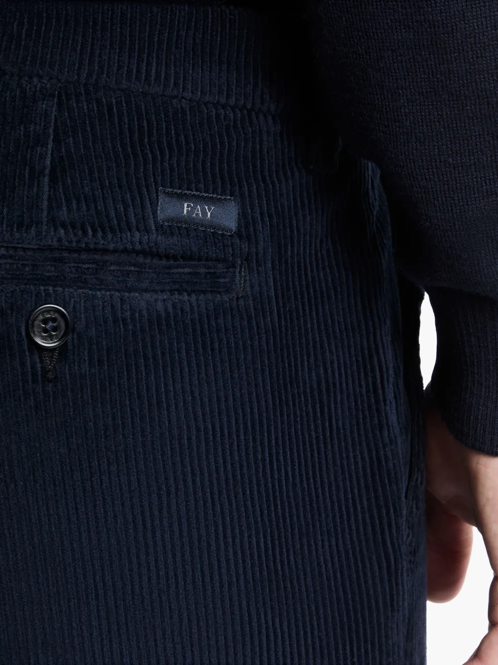 Fay Cropped broek Blauw