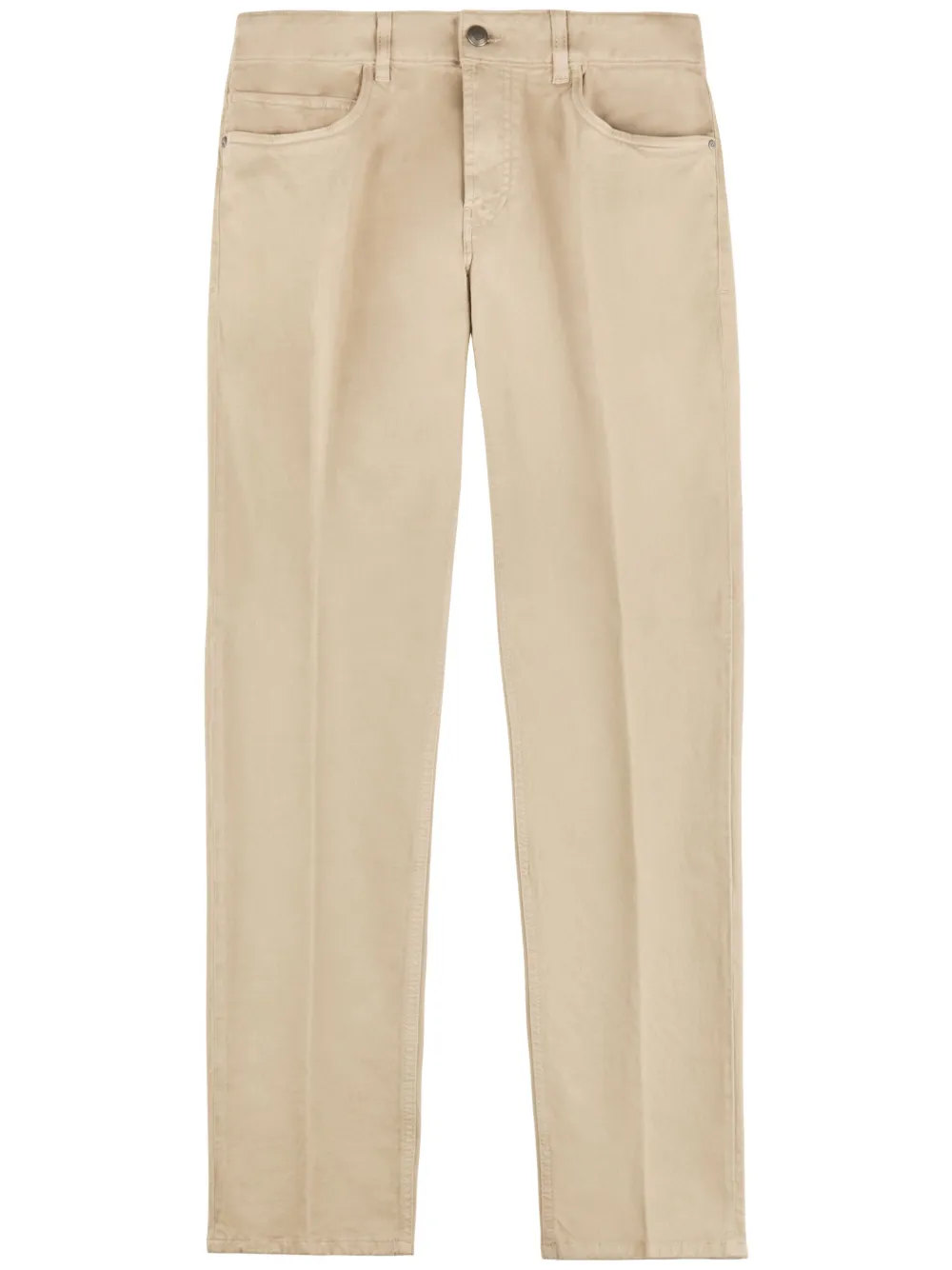 Fay Broek van stretch-katoen Beige