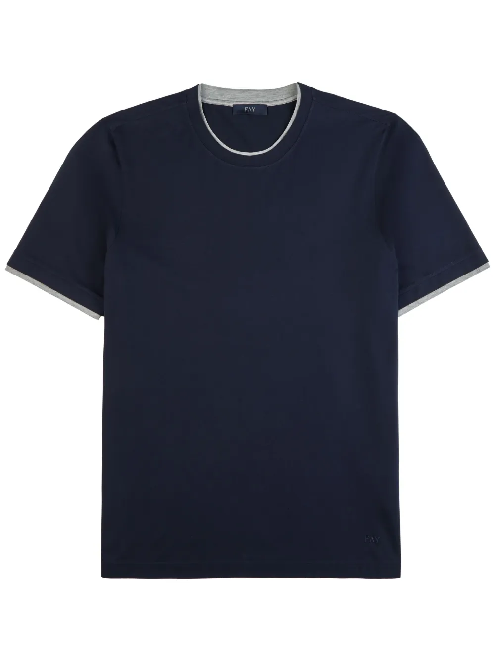Fay Katoenen T-shirt Blauw