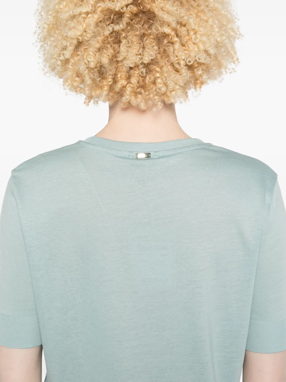 Herno T-shirt met vlakken Blauw