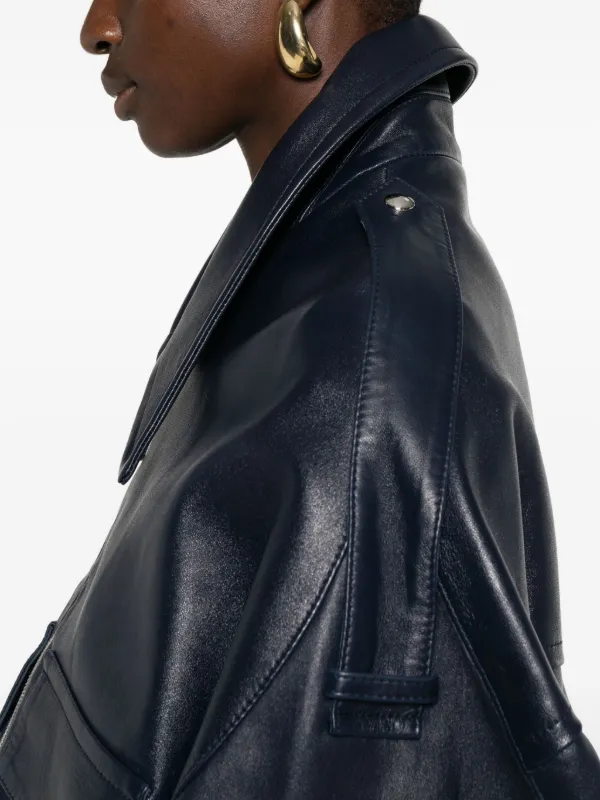 KHAITE ジャケット Shellar Jacket in Classic Brown Leather – KHAITE