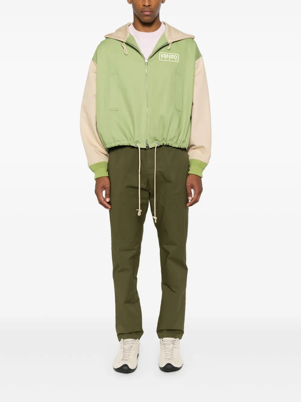White Sand Broek met toelopende pijpen - Groen