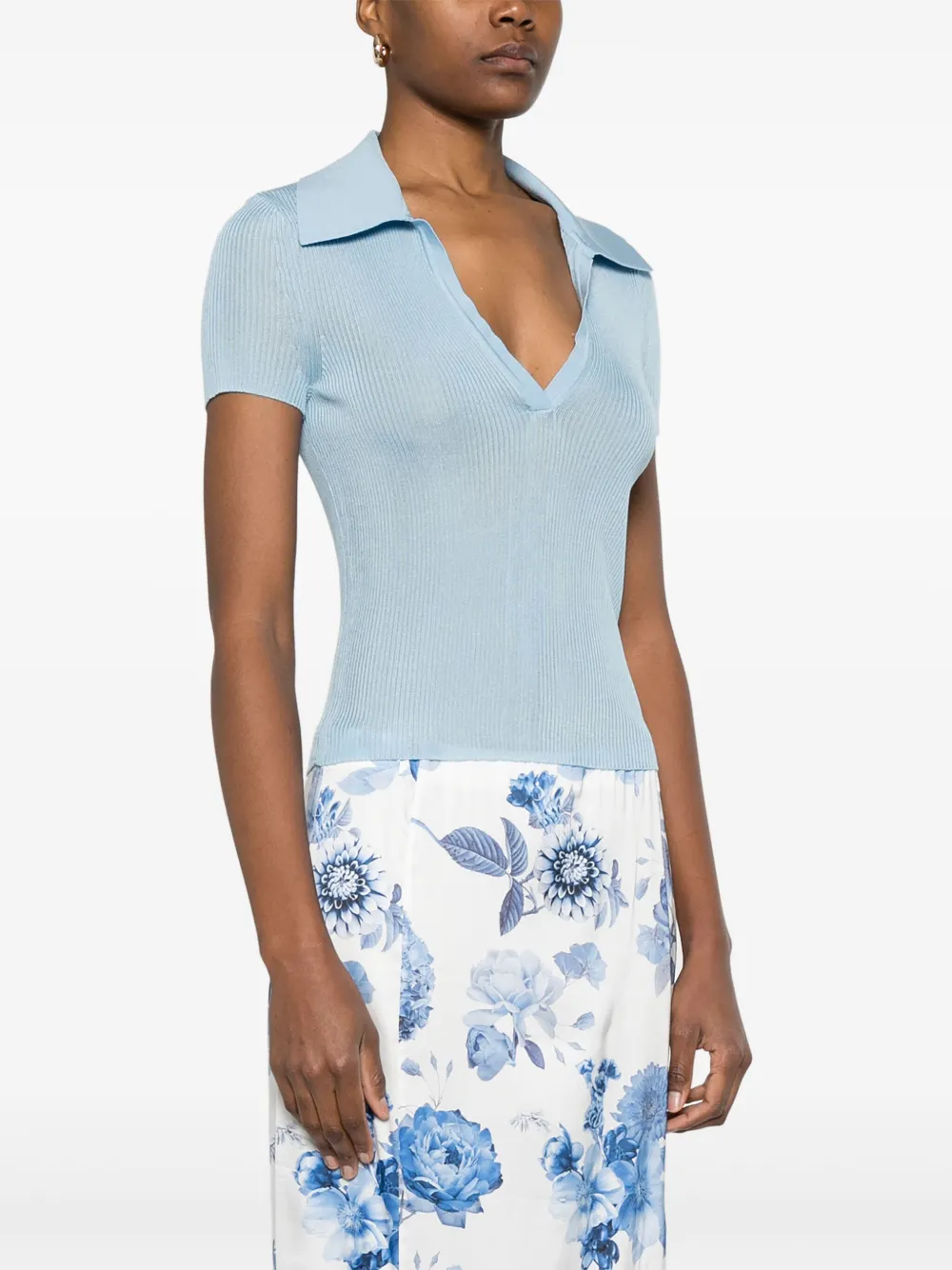 alice + olivia Martha T-shirt Blauw