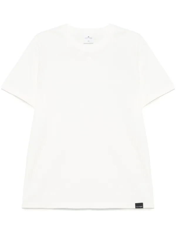 Courrèges Ac-printed T-shirt in White