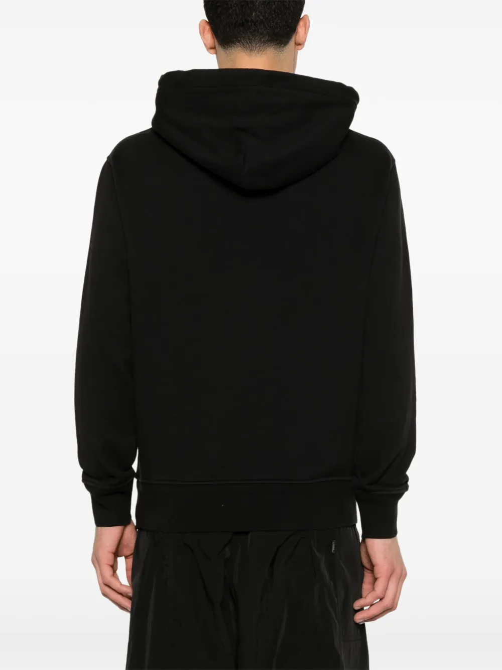 C.P. Company Hoodie met geborduurd logo Zwart