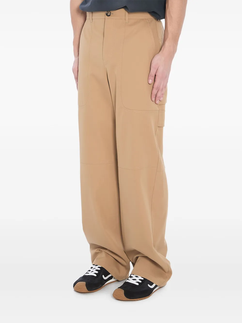 LOEWE straight-leg cargo trousers - Beige