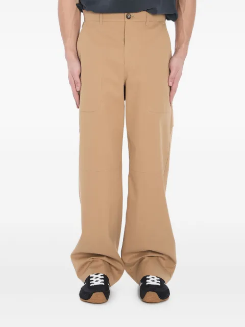 LOEWE pantalones cargo con diseño recto