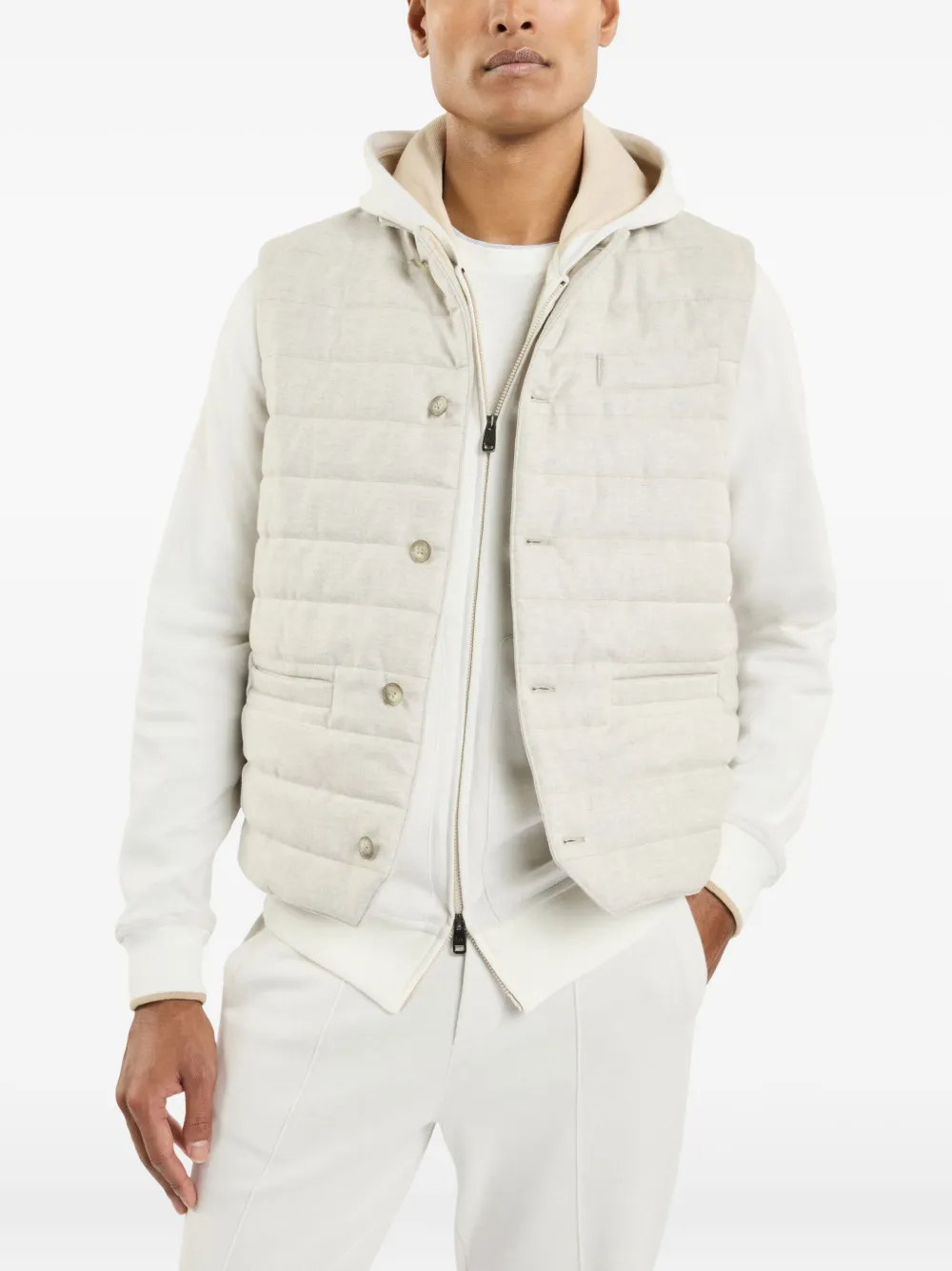 Fay Gewatteerde bodywarmer Beige