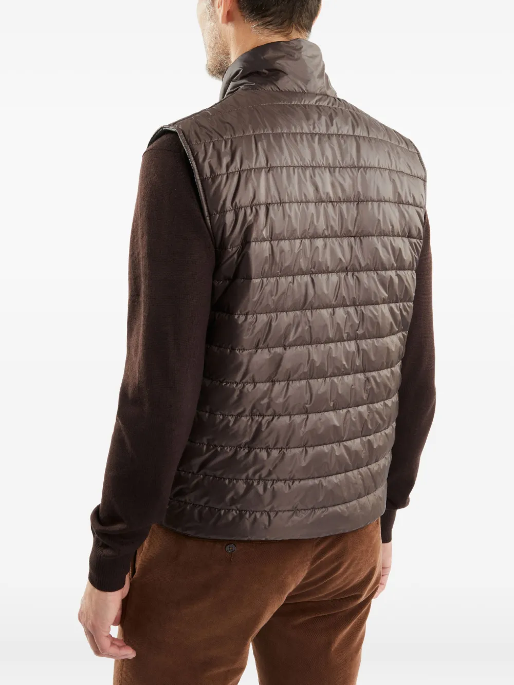 Fay Gewatteerde bodywarmer Bruin