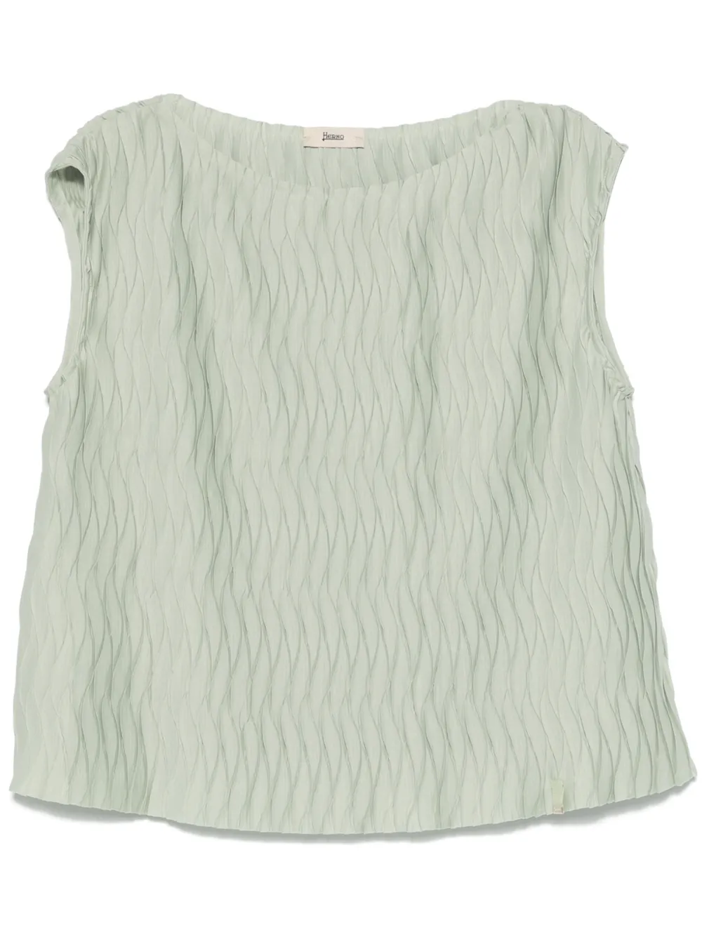 Herno wrinkled-effect top | Green | Image 1