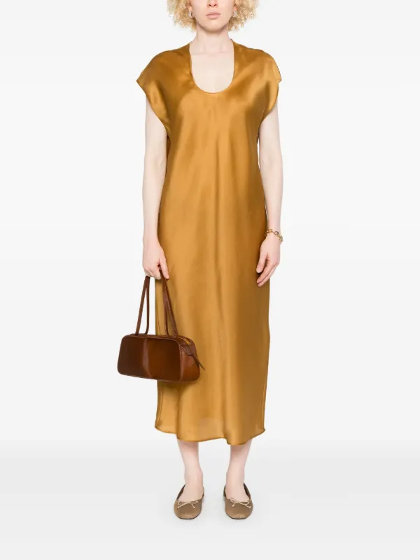 KHAITE Darby Midi Dress | Brown | FARFETCH KHAITE Darby Midi Dress | Brown | FARFETCH