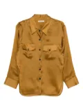 KHAITE Matteo long sleeve blouse - Brown