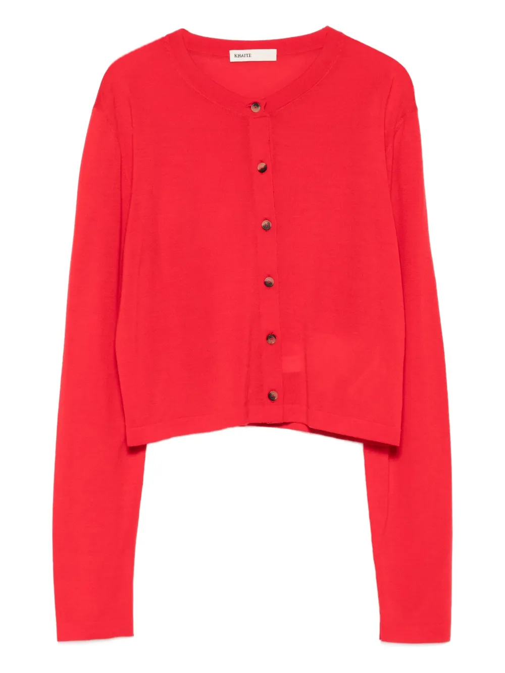 KHAITE Brieta cardigan Rood