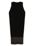 KHAITE Malik midi dress - Black