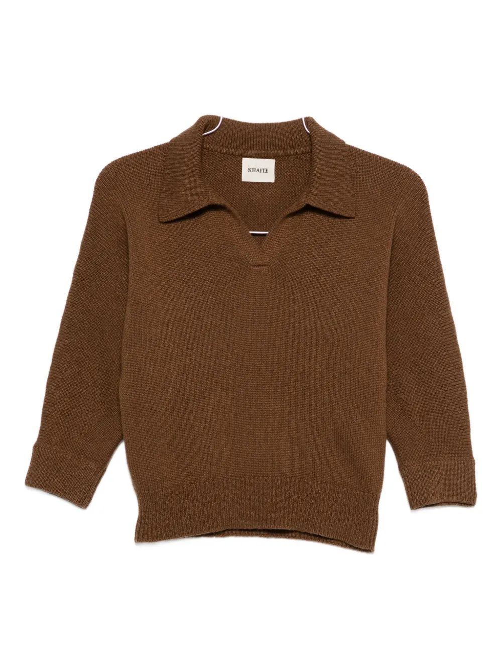 KHAITE Herve polo jumper Bruin