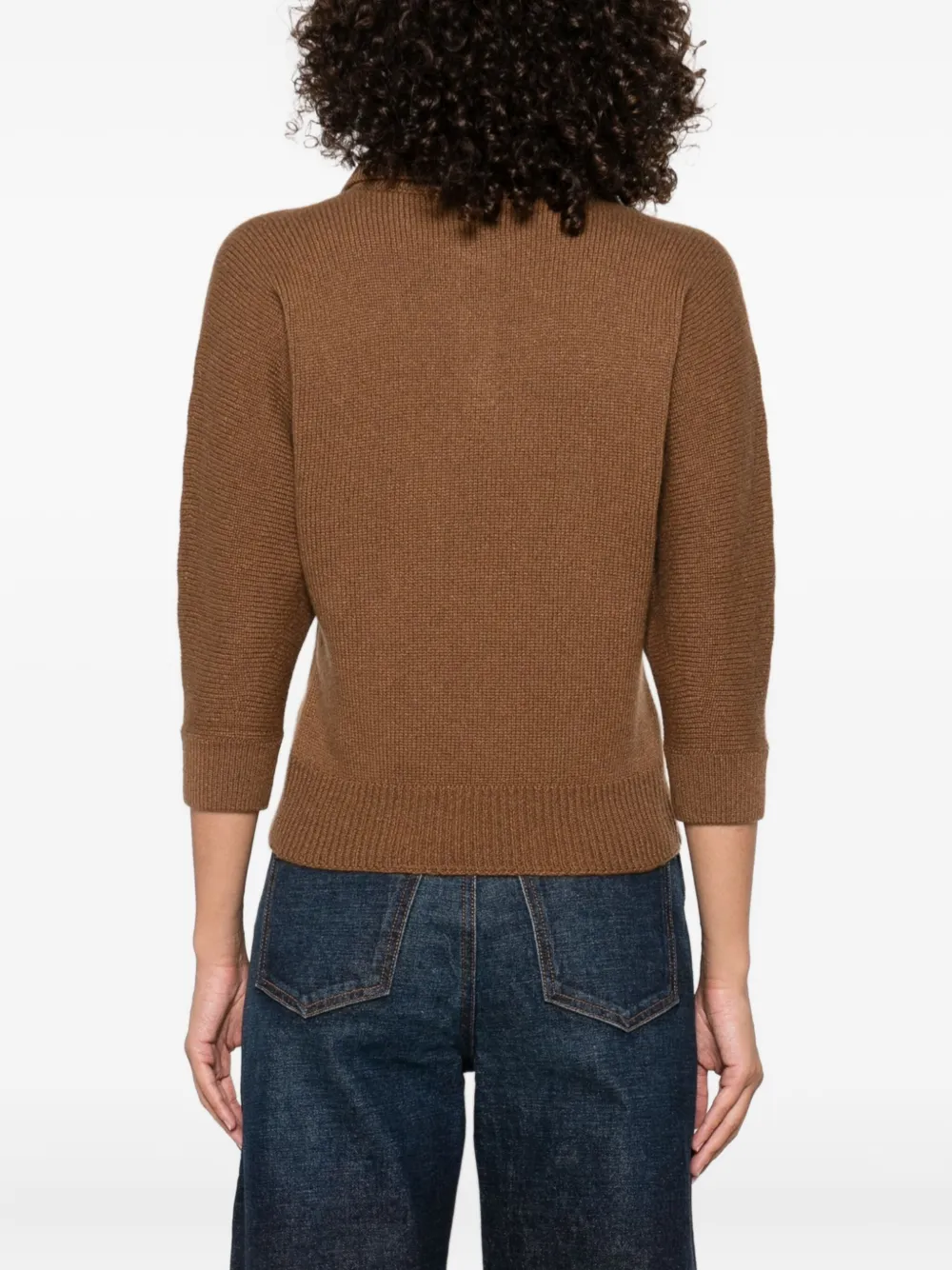 KHAITE Herve polo jumper Bruin