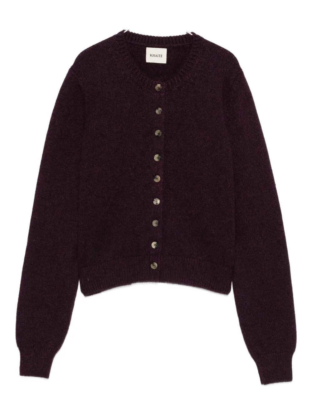KHAITE cashmere cardigan Paars