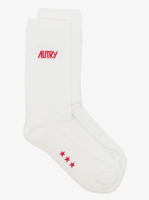 Autry calcetines con logo en intarsia