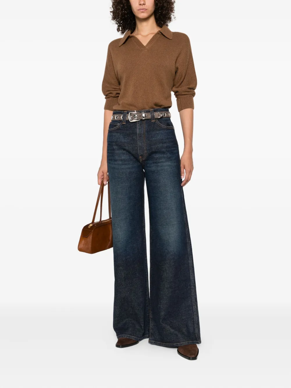 KHAITE Dane wide-leg jeans Blauw
