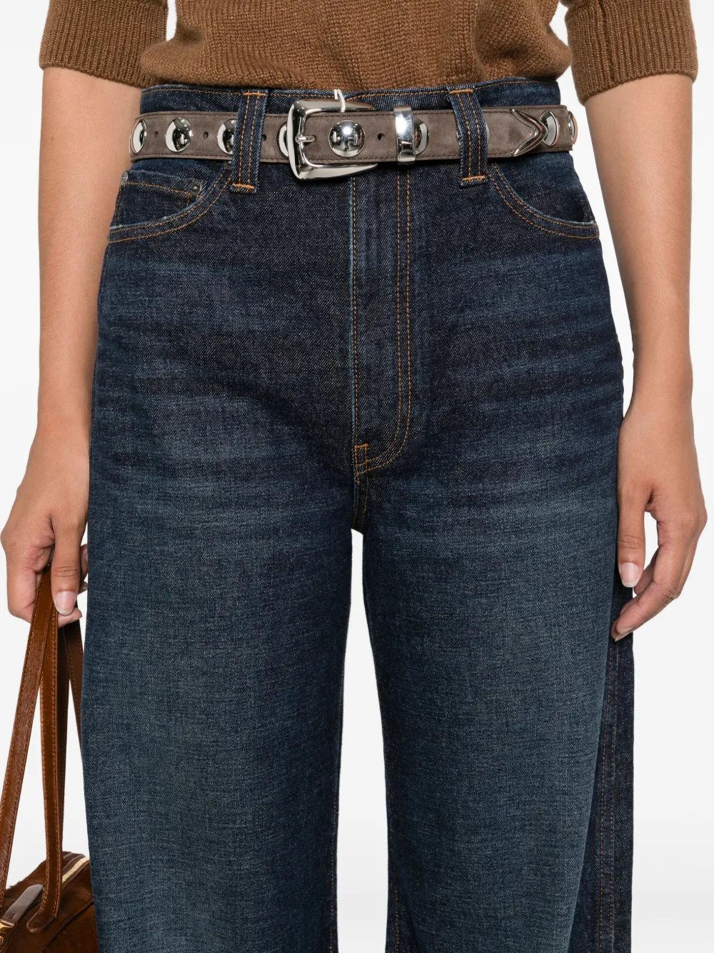 KHAITE Dane wide-leg jeans Blauw