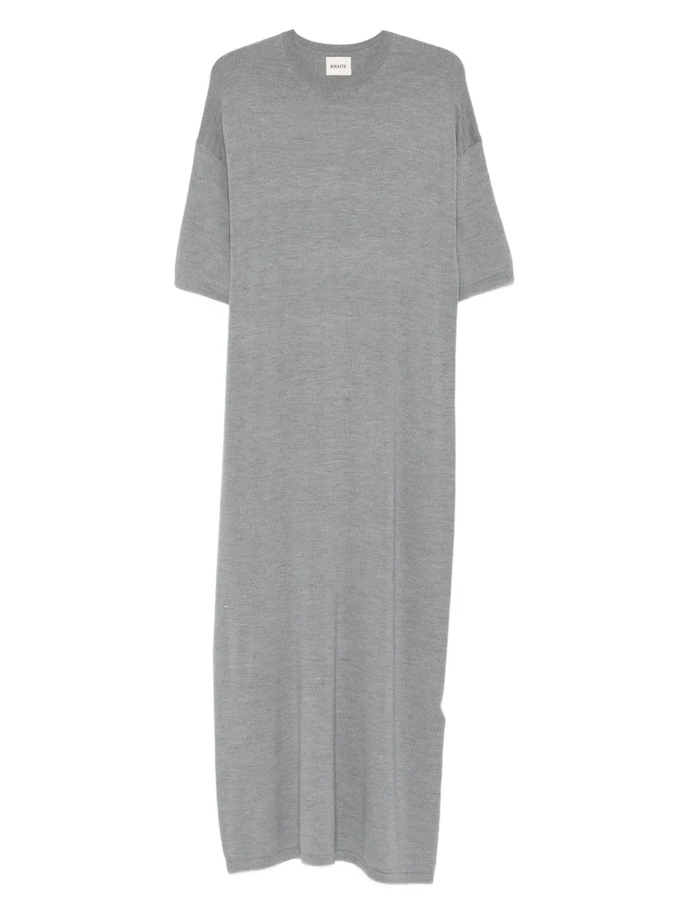 KHAITE short-sleeves midi dress | Grey | Image 1