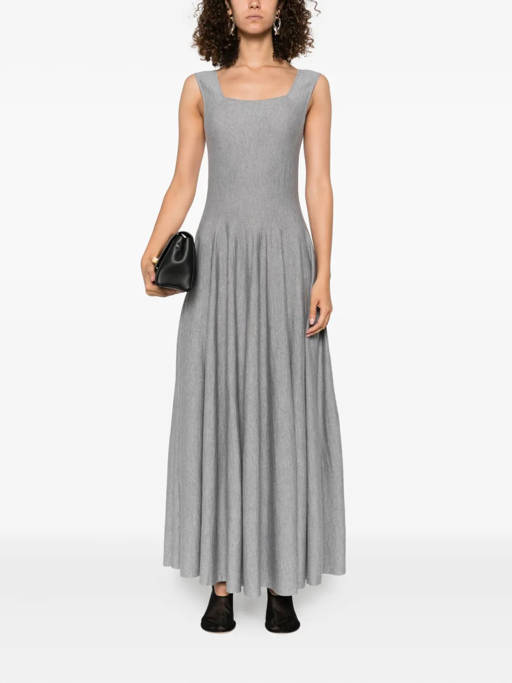 KHAITE Jodie midi dress Grijs