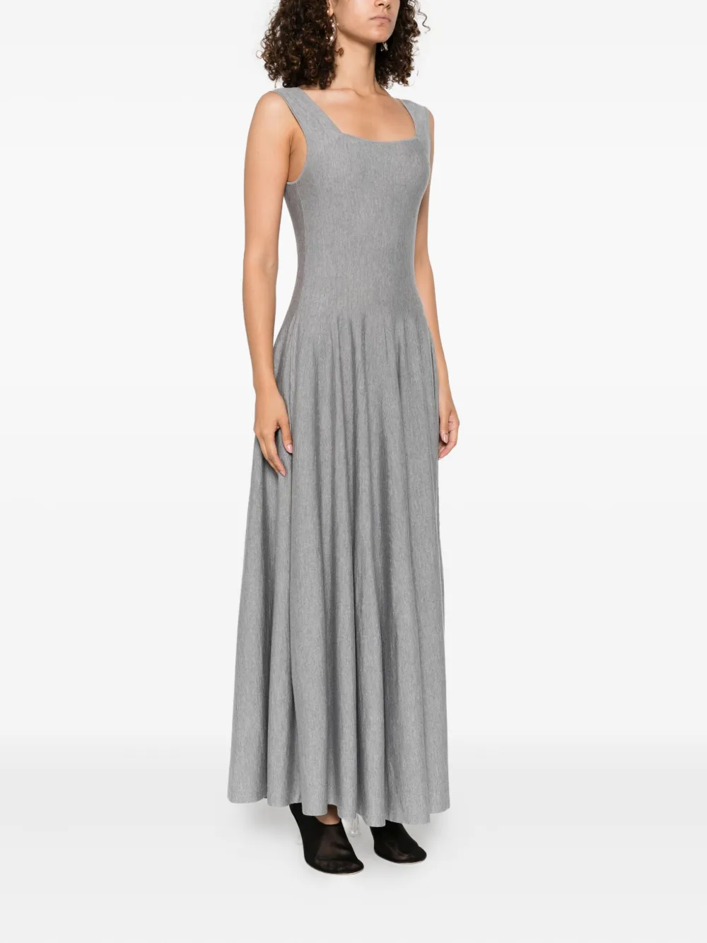 KHAITE Jodie midi dress Grijs