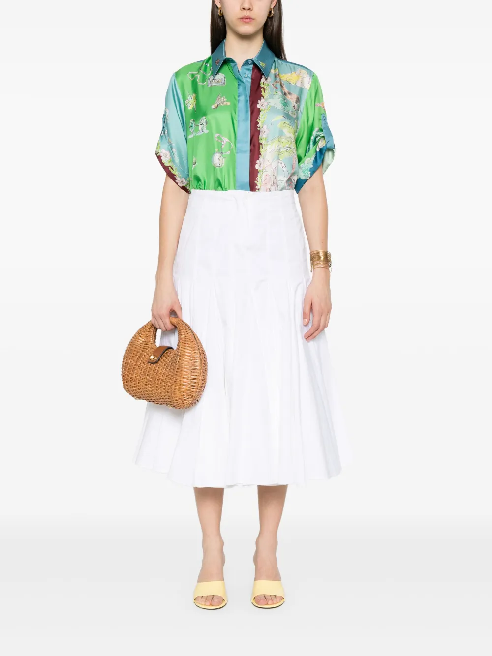 ALEMAIS Daria blouse - Groen