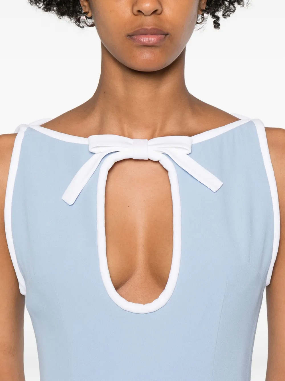 Rowen Rose Jurk met strikdetail Blauw