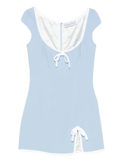 Rowen Rose bow-detail mini dress