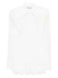 Rowen Rose long-sleeve lace mini dress - White