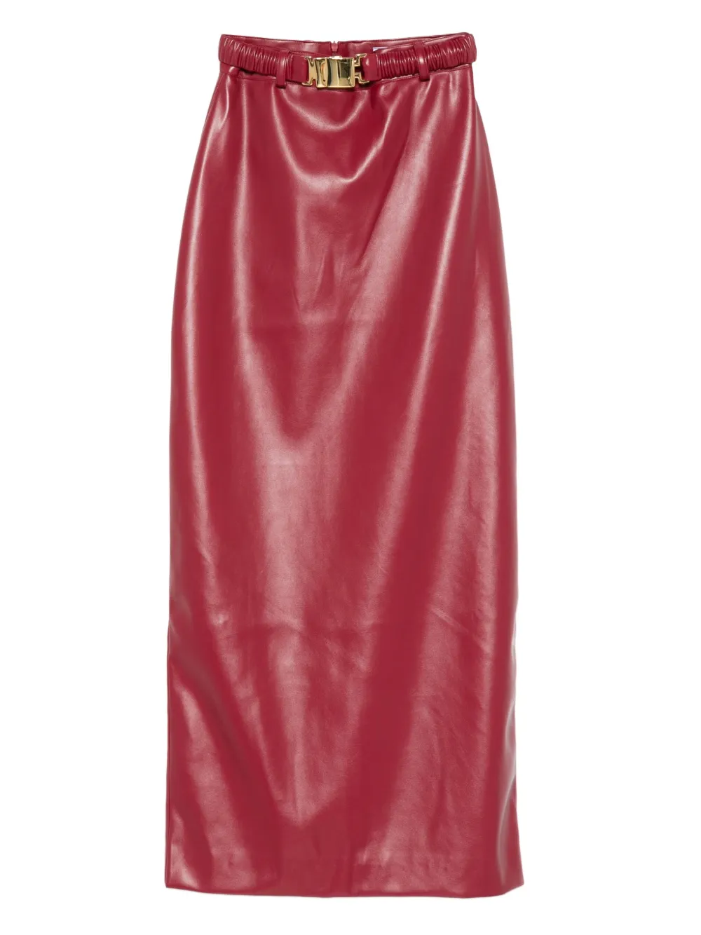 Rowen Rose belted midi skirt | Red | Image 1