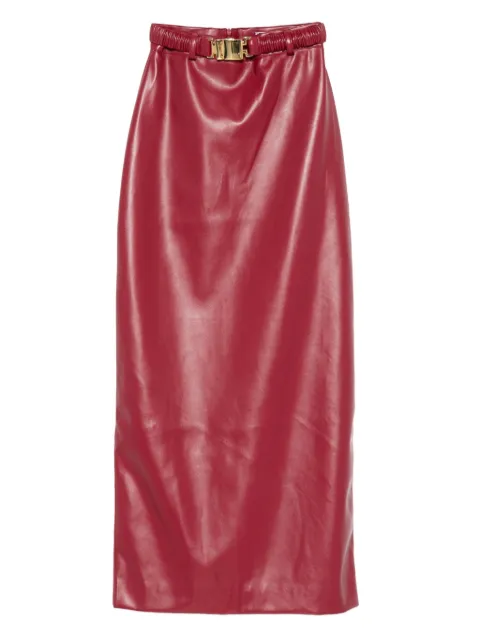 Rowen Rose belted midi skirt