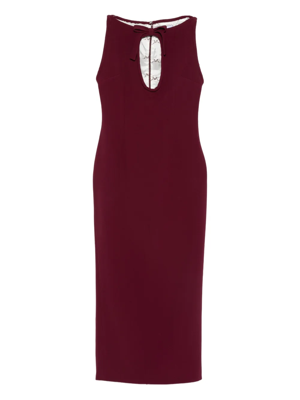 Rowen Rose keyhole-neckline sleeveless mini dress | Red | Image 1