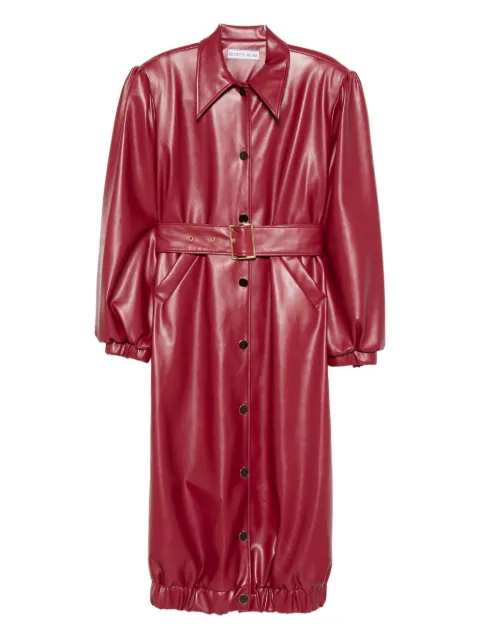 Rowen Rose belted puff-sleeve coat