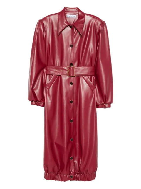 Rowen Rose belted puff-sleeve coat