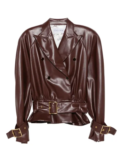 Rowen Rose belted double-breasted jacket