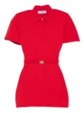 Rowen Rose short-sleeve mini polo dress - Red