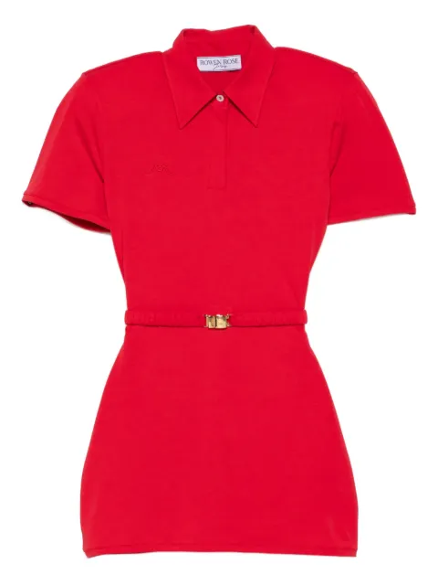 Rowen Rose short-sleeve mini polo dress