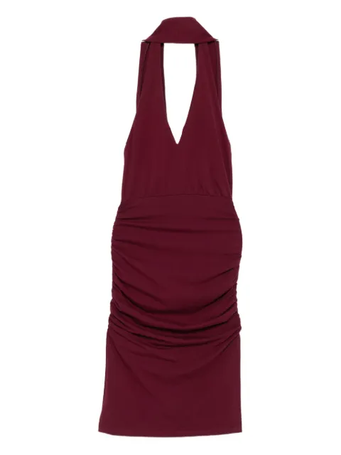 Rowen Rose V-neck draped mini dress