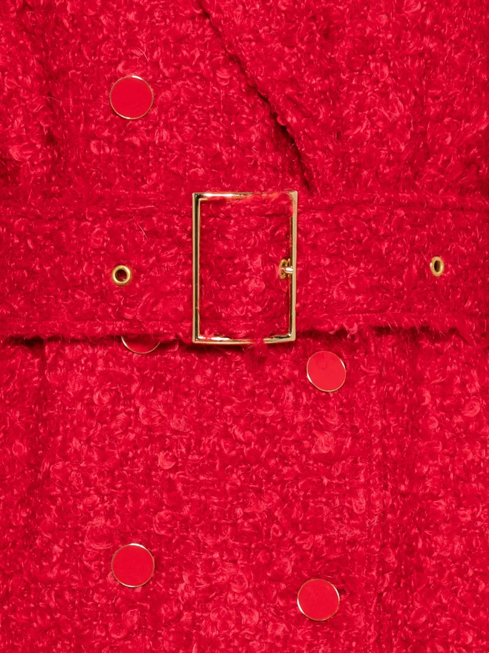 Rowen Rose Tweed trenchcoat Rood