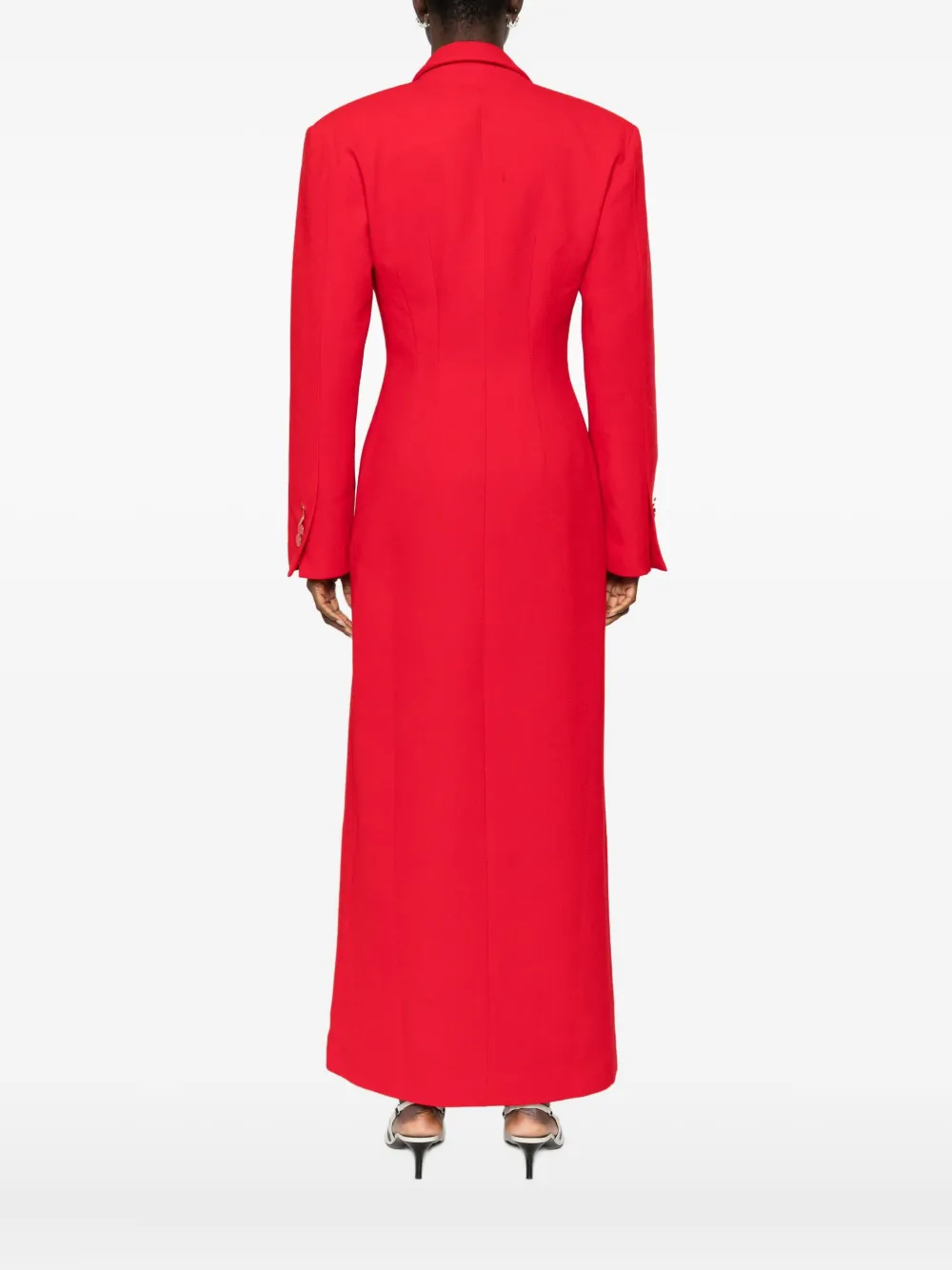 Rowen Rose Tuxedo Maxi Dress In Red
